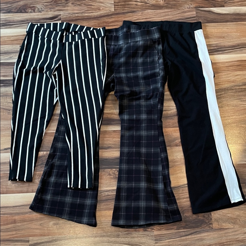 3 pairs of Torrid leggings size 2 2x 18 20 flare bootcut